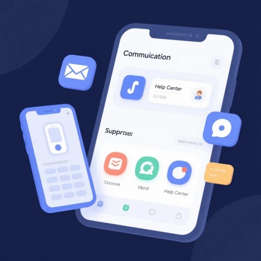 服务支持与沟通方式示意图